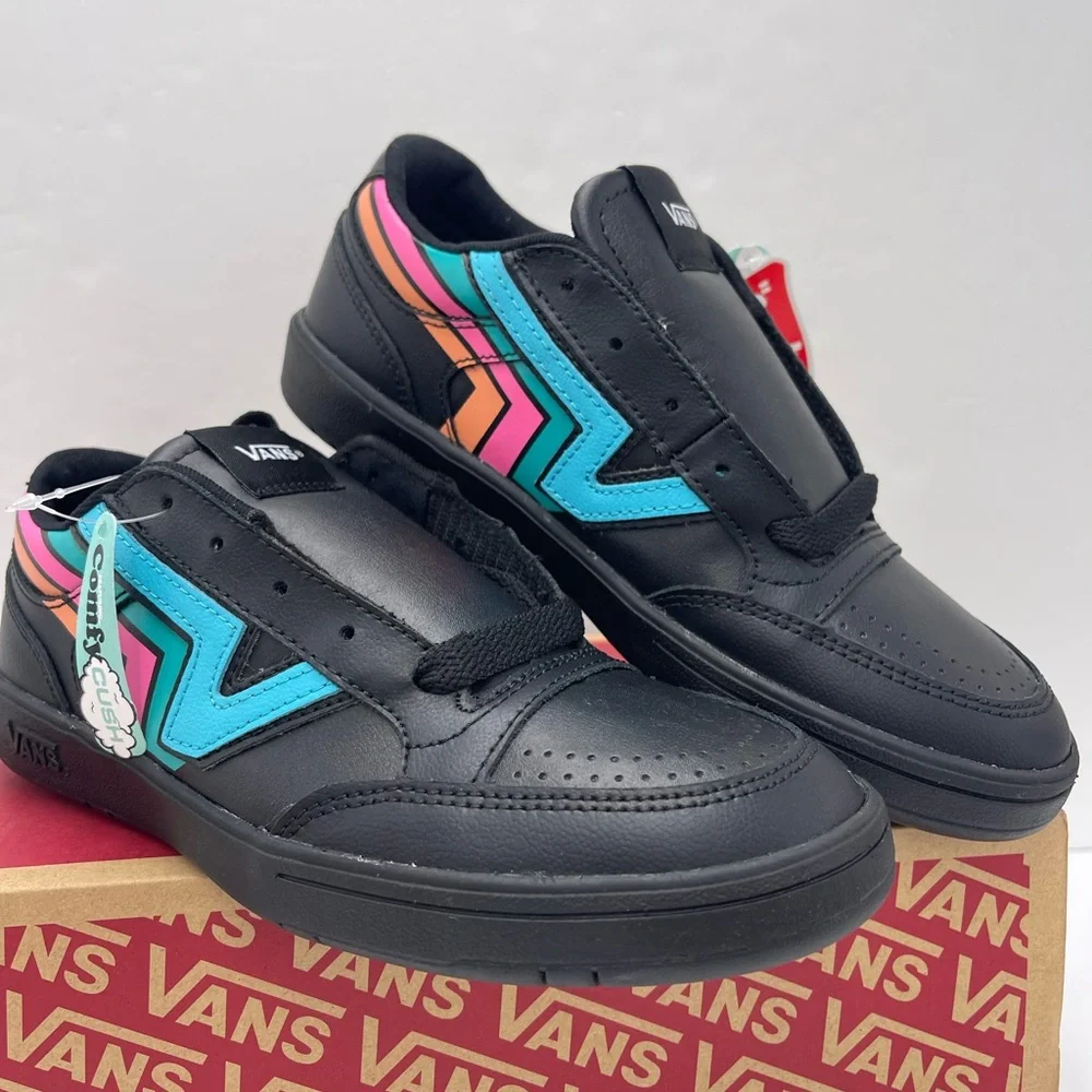 Vans Men’s Lowland Cc (Fader) Black/Multi
VN0A4TZY9OL
 Black Multicolor Sneakers - Picture 3 of 16
